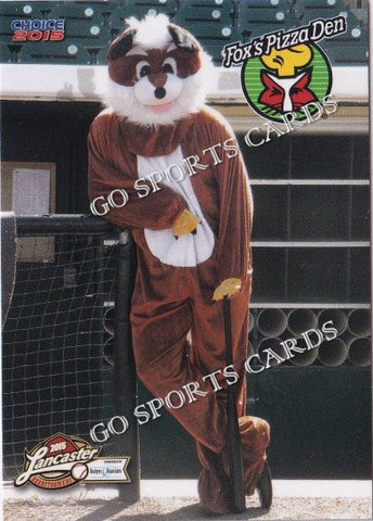 2015 Lancaster Barnstormers Fox's Pizza Den Mascot