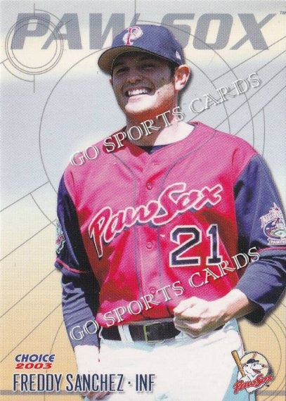 2003 Pawtucket Red Sox Freddy Sanchez