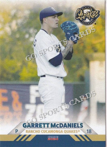 2024 Rancho Cucamonga Quakes Garrett McDaniels