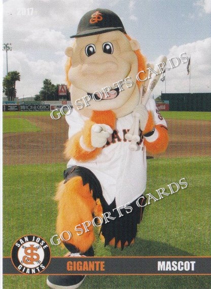 2017 San Jose Giants Gigante Mascot