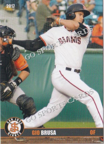 2017 San Jose Giants Gio Brusa