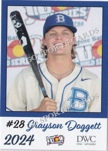 2024 Blinn College Buccaneers JUCO Grayson Doggett