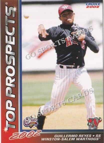 2002 Carolina League Top Prospects Guillermo Reyes