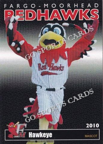 2010 Fargo Moorhead RedHawks Hawkeye Mascot