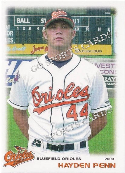 2003 Bluefield Orioles Hayden Penn