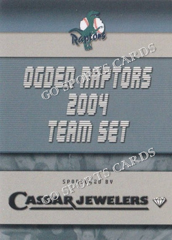 2004 Ogden Raptors Header Card