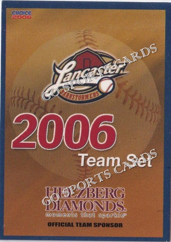 2006 Lancaster Barnstormers Header Checklist