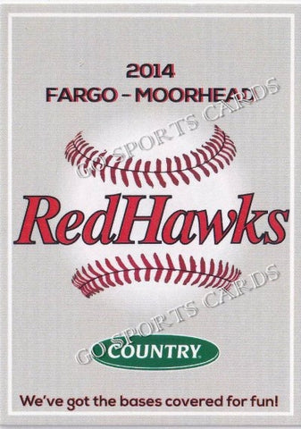 2014 Fargo Moorhead RedHawks Header Checklist