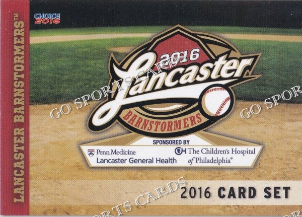 2016 Lancaster Barnstormers Header Checklist