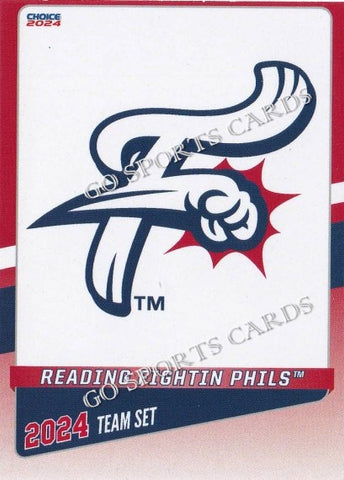 2024 Reading Fightin Phils Header Checklist