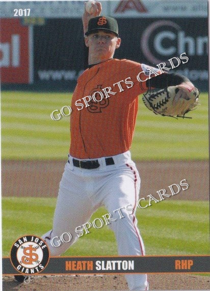 2017 San Jose Giants Heath Slatton