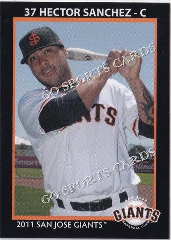 2011 San Jose Giants Hector Sanchez