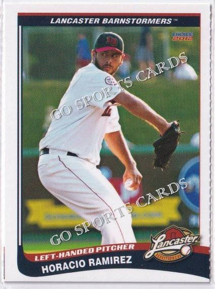 2012 Lancaster Barnstormers Perforated Horacio Ramirez