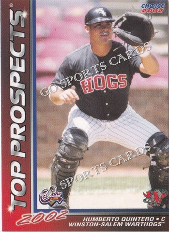 2002 Carolina League Top Prospects Humberto Quintero