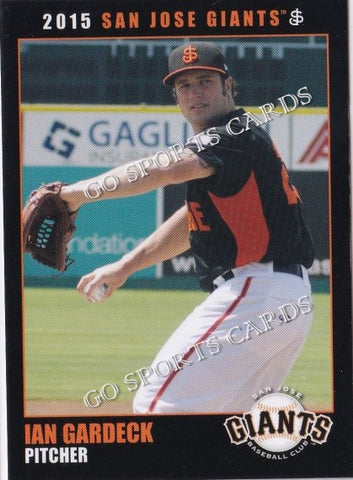 2015 San Jose Giants Ian Gardeck