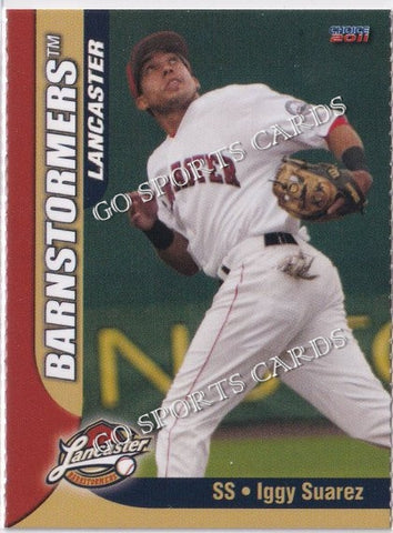 2011 Lancaster Barnstormers Perforated Iggy Suarez