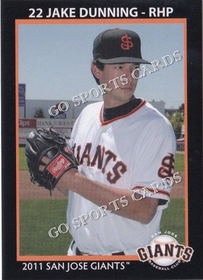 2011 San Jose Giants Jake Dunning