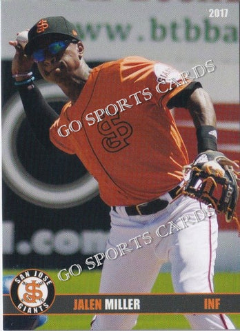 2017 San Jose Giants Jalen Miller