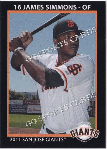 2011 San Jose Giants James Simmons