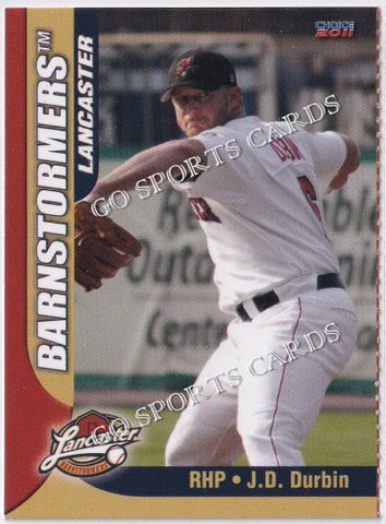 2011 Lancaster Barnstormers Perforated JD Durbin