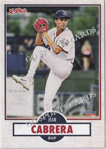 2024 Reading Fightin Phils 3rd Jean Cabrera