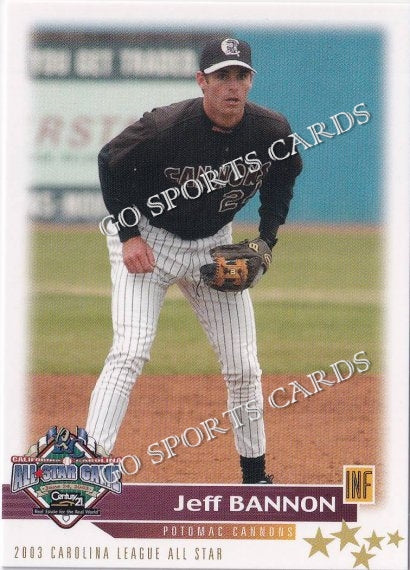 2003 California Carolina League All Star Game Jeff Bannon