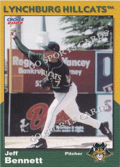 2002 Lynchburg Hillcats Jeff Bennett