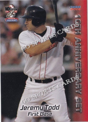 2014 Lancaster Barnstormers 10th Anniversary Jeremy Todd