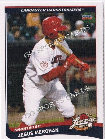 2012 Lancaster Barnstormers Perforated Jesus Merchan