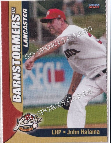 2011 Lancaster Barnstormers Perforated John Halama