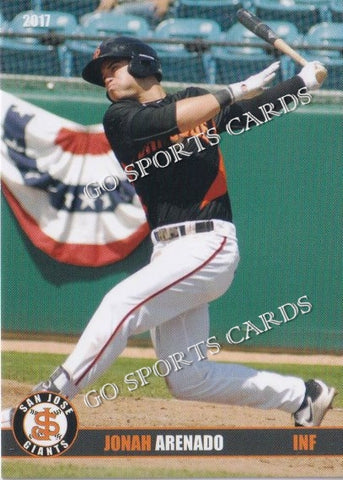 2017 San Jose Giants Jonah Arenado