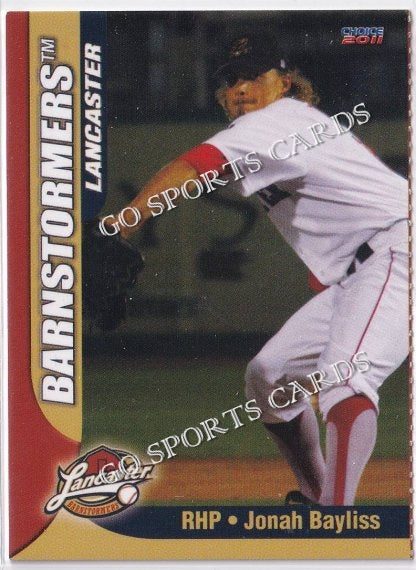 2011 Lancaster Barnstormers Perforated Jonah Bayliss