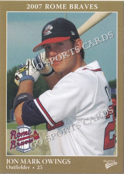 2007 Rome Braves Jon Mark Owings