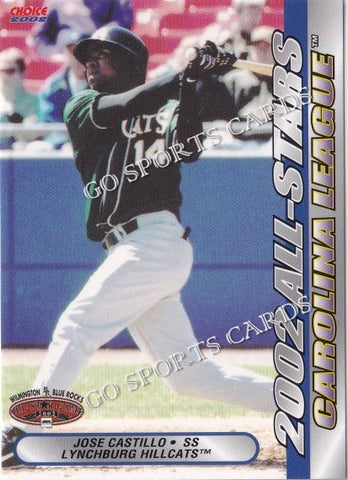 2002 California Carolina League All Star Game Jose Castillo