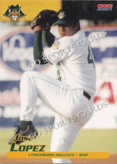 2001 Lynchburg Hillcats Jose Lopez