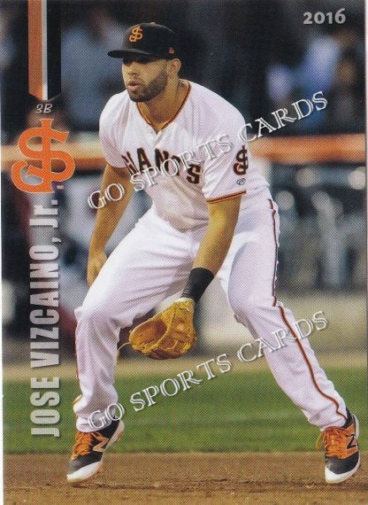 2016 San Jose Giants Jose Vizcaino Jr