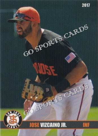 2017 San Jose Giants Jose Vizcaino Jr