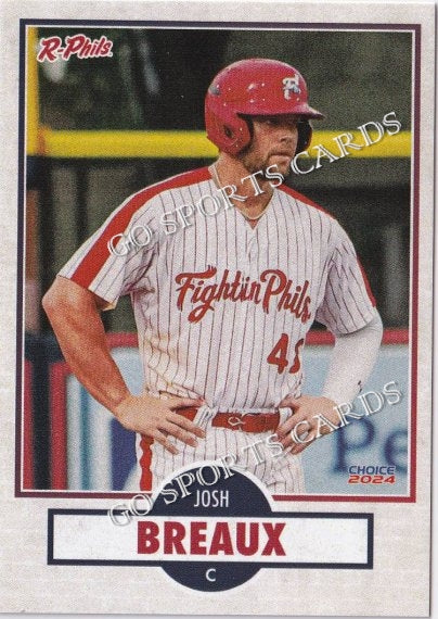 2024 Reading Fightin Phils 3rd Josh Breaux