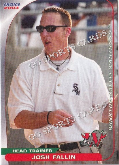 2003 Winston Salem Warthogs Josh Fallin