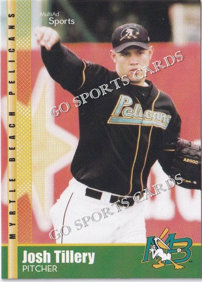 2002 Myrtle Beach Pelicans Josh Tillery