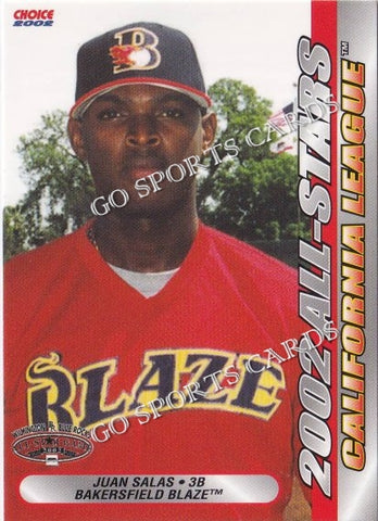 2002 California Carolina League All Star Game Juan Salas