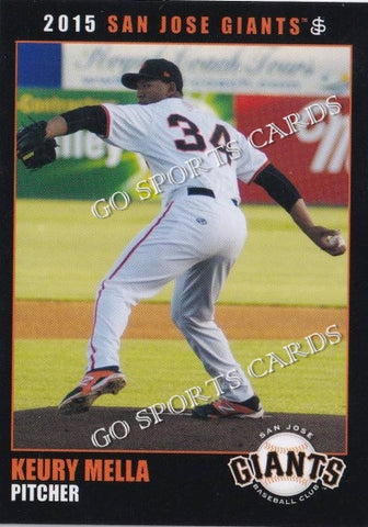 2015 San Jose Giants Keury Mella