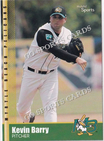 2002 Myrtle Beach Pelicans Kevin Barry