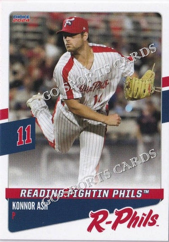 2024 Reading Fightin Phils Konnor Ash