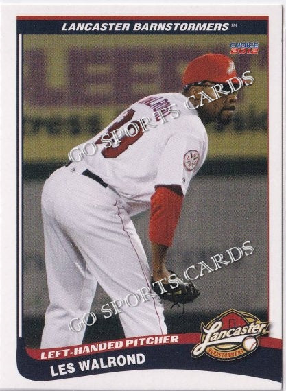 2012 Lancaster Barnstormers Perforated Les Walrond