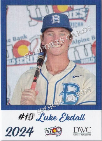 2024 Blinn College Buccaneers JUCO Luke Ekdall