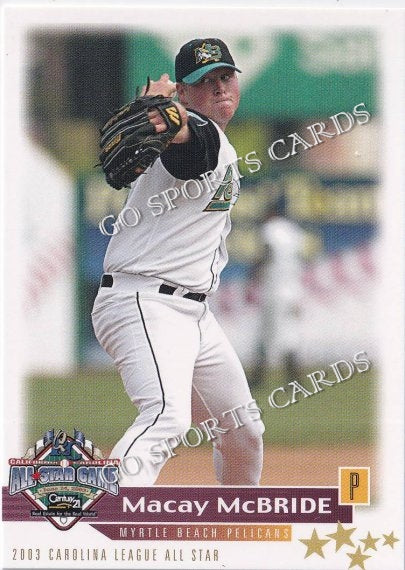 2003 California Carolina League All Star Game Macay McBride