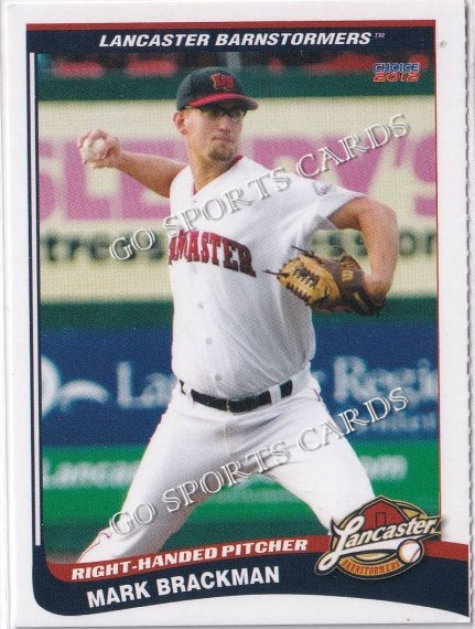 2012 Lancaster Barnstormers Perforated Mark Brackman