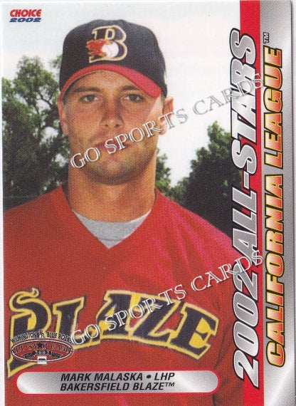 2002 California Carolina League All Star Game Mark Malaska