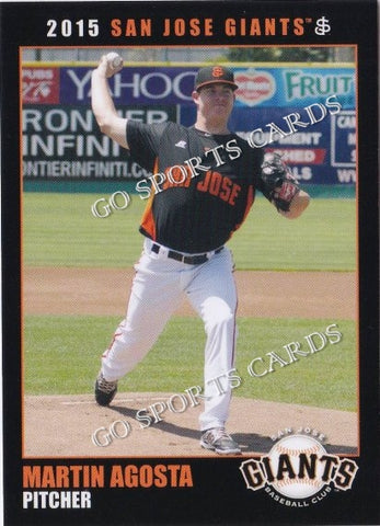 2015 San Jose Giants Martin Agosta